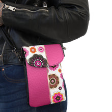 Load image into Gallery viewer, Garden Pink Small Cell Phone Wallet

