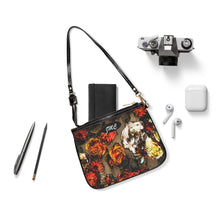 Load image into Gallery viewer, Brown Flower Small Shoulder Bag
