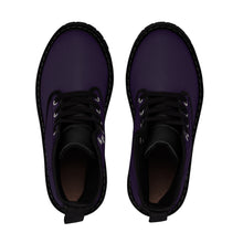 Load image into Gallery viewer, Purple Plum Men's/Youth Canvas Boots
