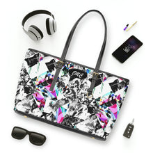 Load image into Gallery viewer, Scattered Purple PU Leather Shoulder Bag
