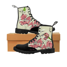Load image into Gallery viewer, Wild Pink Flower Women's/Youth Canvas Boots
