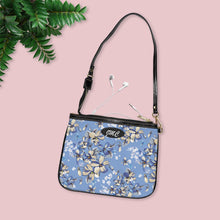 Load image into Gallery viewer, Blue White Flower Small Shoulder Bag
