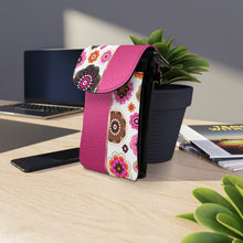 Load image into Gallery viewer, Garden Pink Small Cell Phone Wallet
