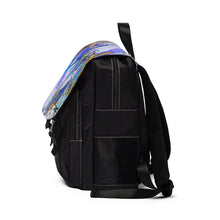 Load image into Gallery viewer, Marble Blue Unisex Casual Shoulder Backpack
