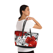 Load image into Gallery viewer, One Big Red Flower PU Leather Shoulder Bag
