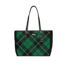 Load image into Gallery viewer, Green Plaid 2 PU Leather Shoulder Bag
