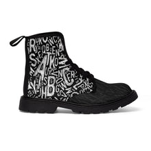 Load image into Gallery viewer, Run on Letters Men's/Youth Canvas Boots
