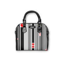 Load image into Gallery viewer, Red Dot And Stripes Shoulder Handbag

