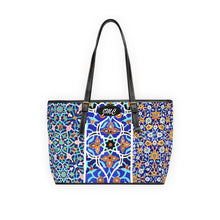 Load image into Gallery viewer, Blue Garden PU Leather Shoulder Bag
