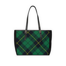 Load image into Gallery viewer, Green Plaid 2 PU Leather Shoulder Bag
