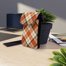 Load image into Gallery viewer, Orange Glaze Small Cell Phone Wallet
