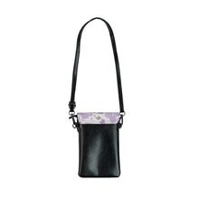 Load image into Gallery viewer, Black Flower Garden 3 Small Cell Phone Wallet
