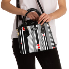 Load image into Gallery viewer, Red Dot And Stripes Shoulder Handbag
