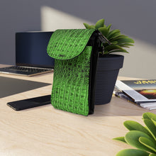 Load image into Gallery viewer, Green Vintage Small Cell Phone Wallet

