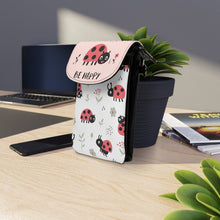 Load image into Gallery viewer, Walking Lady Bug Small Cell Phone Wallet
