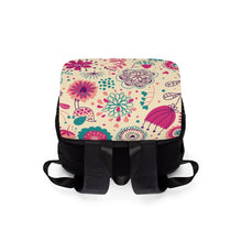 Load image into Gallery viewer, Three Flowers Unisex Casual Shoulder Backpack
