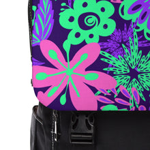 Load image into Gallery viewer, Neon Flowers Unisex Casual Shoulder Backpack
