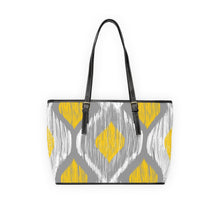 Load image into Gallery viewer, Big Yellow Gray PU Leather Shoulder Bag
