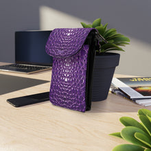 Load image into Gallery viewer, Purple Vintage 9 Small Cell Phone Wallet
