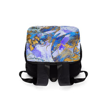 Load image into Gallery viewer, Marble Blue Unisex Casual Shoulder Backpack

