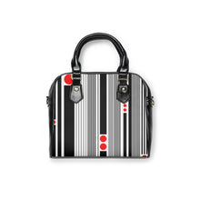 Load image into Gallery viewer, Red Dot And Stripes Shoulder Handbag
