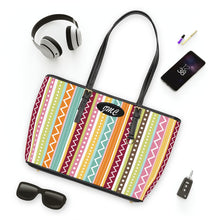 Load image into Gallery viewer, Zig Zag Colors PU Leather Shoulder Bag
