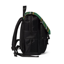 Load image into Gallery viewer, Green Plaid Unisex Casual Shoulder Backpack
