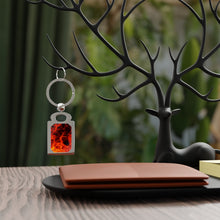 Load image into Gallery viewer, Fire Rectangle Photo Keyring
