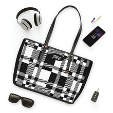 Load image into Gallery viewer, Black Shadow PU Leather Shoulder Bag
