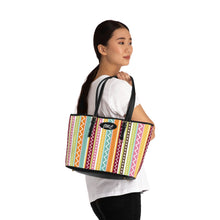 Load image into Gallery viewer, Zig Zag Colors PU Leather Shoulder Bag
