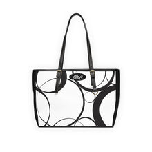 Load image into Gallery viewer, Two Tone Circle PU Leather Shoulder Bag
