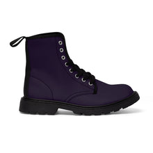 Load image into Gallery viewer, Purple Plum Men's/Youth Canvas Boots
