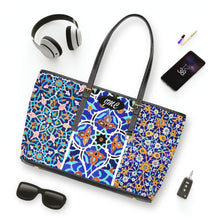 Load image into Gallery viewer, Blue Garden PU Leather Shoulder Bag
