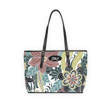 Load image into Gallery viewer, 3D Flower Bank Purple 2 PU Leather Shoulder Bag
