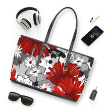 Load image into Gallery viewer, One Big Red Flower PU Leather Shoulder Bag
