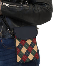 Load image into Gallery viewer, Shining Plaid Small Cell Phone Wallet
