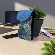 Load image into Gallery viewer, Sketch Flower Small Cell Phone Wallet
