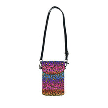 Load image into Gallery viewer, Raining Rainbow Small Cell Phone Wallet
