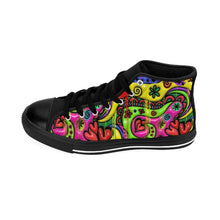 Load image into Gallery viewer, Vintage Rainbow Hearts Women's High-top Sneakers
