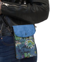 Load image into Gallery viewer, Sketch Flower Small Cell Phone Wallet

