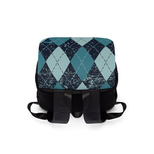 Load image into Gallery viewer, Blue Big Diamond Unisex Casual Shoulder Backpack
