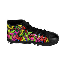 Load image into Gallery viewer, Vintage Rainbow Hearts Women's High-top Sneakers
