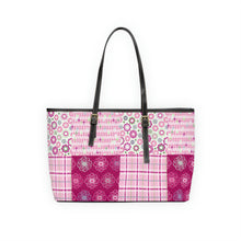 Load image into Gallery viewer, Purple Flower PU Leather Shoulder Bag

