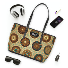Load image into Gallery viewer, Brown Charms PU Leather Shoulder Bag
