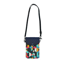 Load image into Gallery viewer, Dark Blue Bongalo Small Cell Phone Wallet
