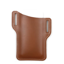 Load image into Gallery viewer, Men Phone Case Holster Cellphone Loop Holster Belt Waist Bag Props Leather Purse Phone Wallet Running Pouch Travel Camping Bags
