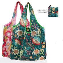 Load image into Gallery viewer, Nonwoven Reusable Shopping Bags Women Foldable Tote Bag Folding Large Capacity Handbags Portable Cloth Eco Grocery Bag
