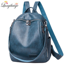 Load image into Gallery viewer, 2021 Hot High Quality Leather Backpacks Women High Capacity Travel Backpack School Bags for Teenage Girls Shoulder Bags Mochilas
