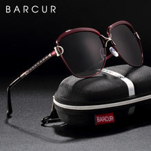 Load image into Gallery viewer, BARCUR New Fashion Sunglasses Women White Frame Gradient Polarized Sun Glasses Driving UV400 Eyewear with Update Box Free

