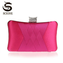 Load image into Gallery viewer, Women Clutch Bags Satin Bride Bag Purse Designer Gentle Evening Bags Party Handbag Wedding Clutch Wallet Shoulder Bag 7395
